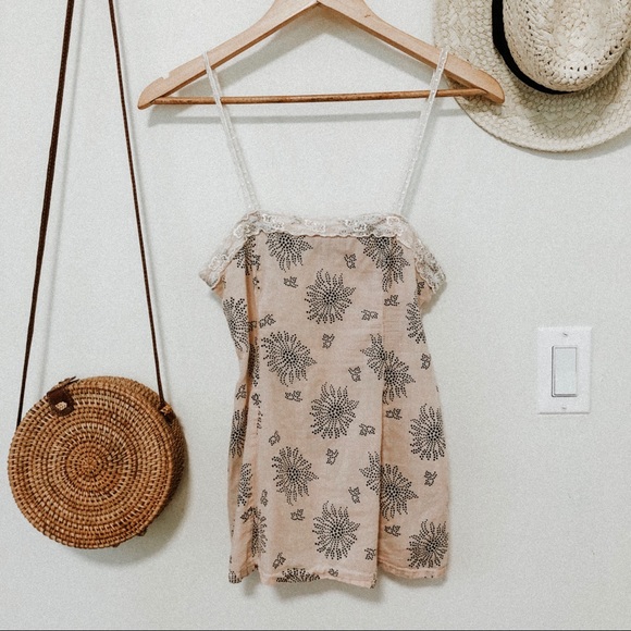 French Connection Tops - French Connection sunburst tan cami size 2 top